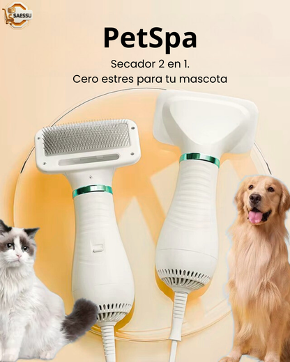 PetSpa. Reduce el estres y la ansiedad durante el secado.